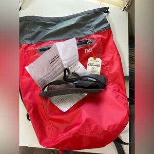 Field & Stream Orange and Gray Duffel-Style Roll Top Water Resistant Bag